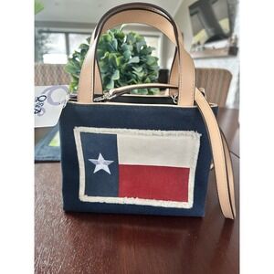 Q&A Texas Flag‎ Straw Mini Tote Bag New - Great Gift!